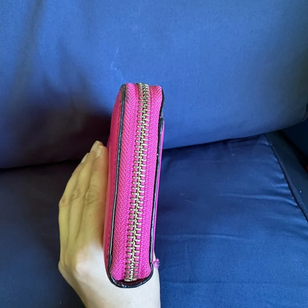 Kate Spade Fuchsia Zip-Around Wallet